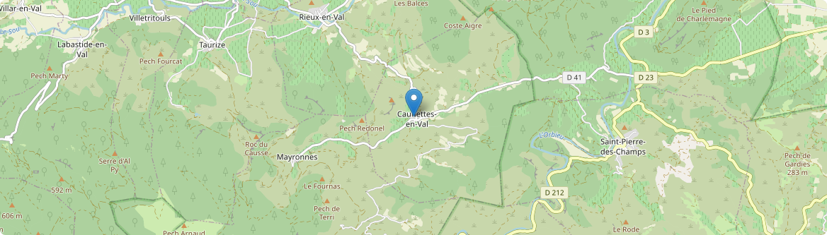 Caunettes-en-Val - Carte