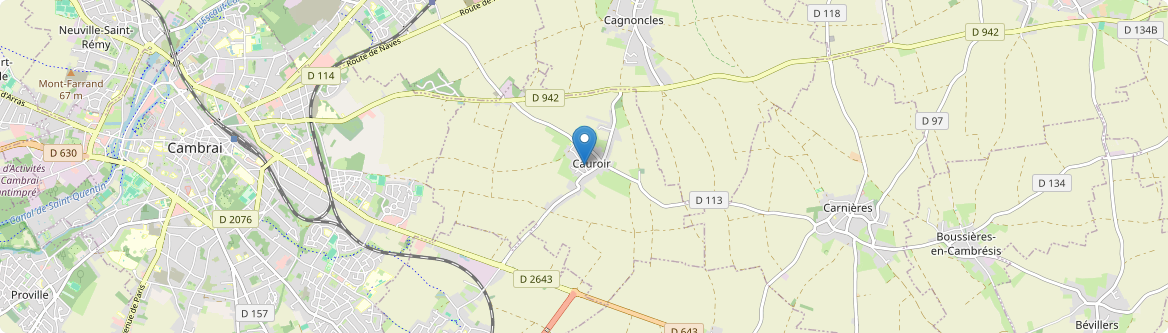 Cauroir - Carte