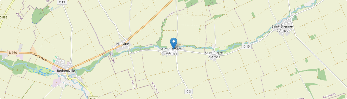 Cauroy - Carte