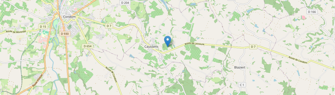 Caussens - Carte