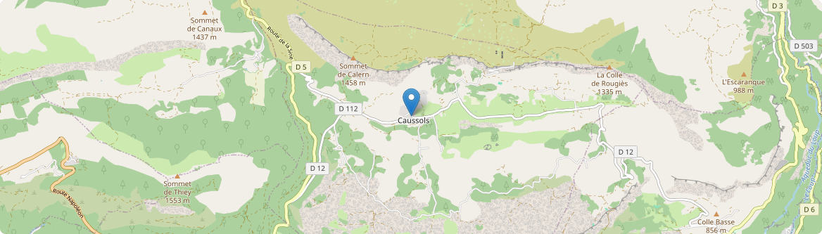 Caussols - Carte