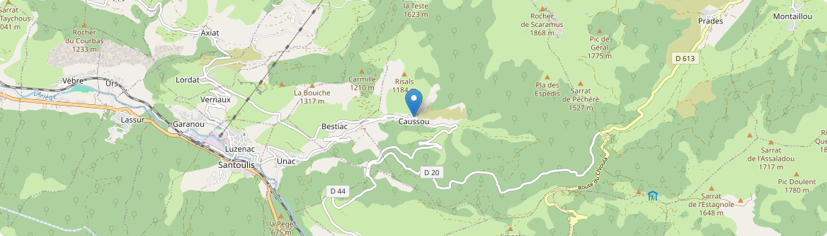 Caussou - Carte