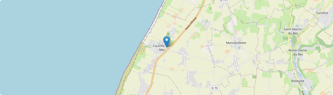 Cauville-sur-Mer - Carte