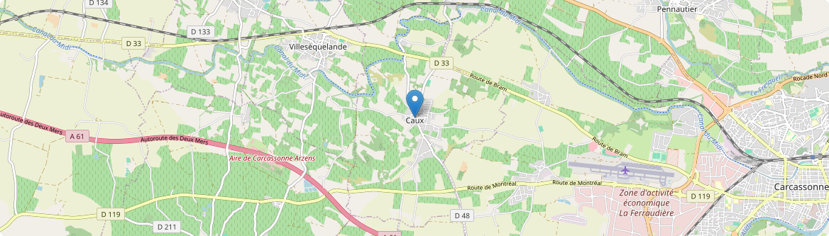 Caux-et-Sauzens - Carte