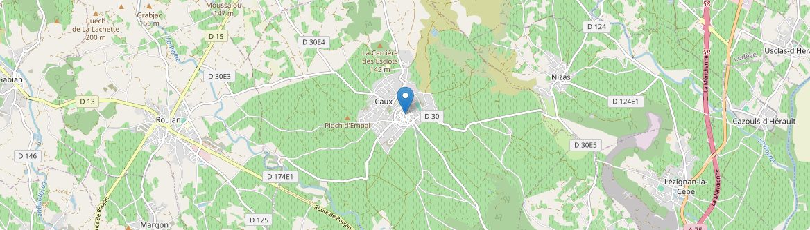 Caux - Carte