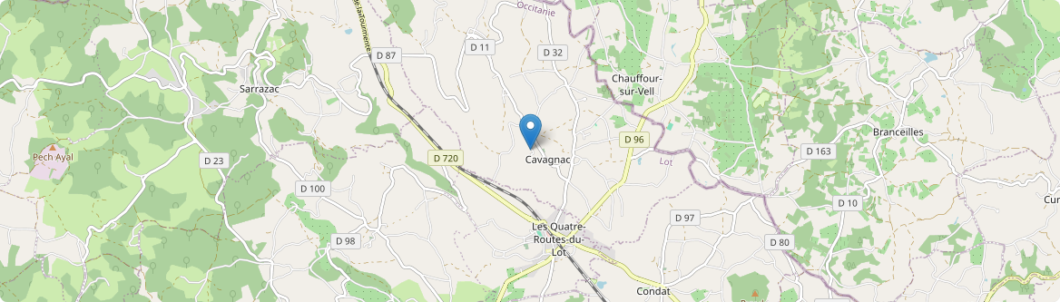 Cavagnac - Carte