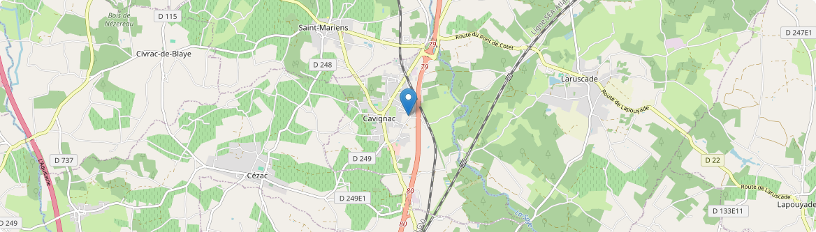 Cavignac - Carte
