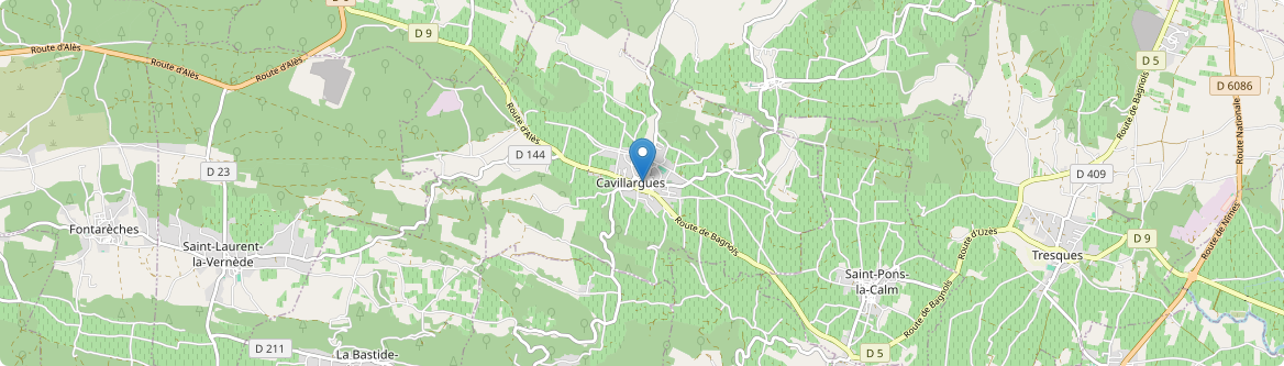 Cavillargues - Carte