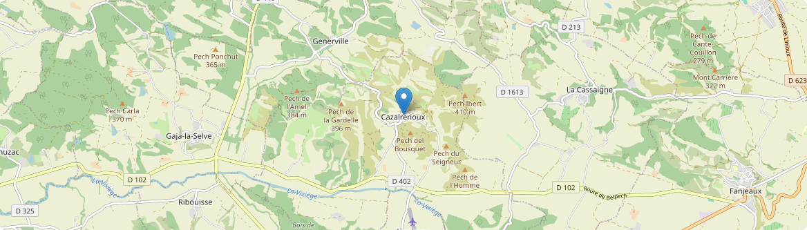 Cazalrenoux - Carte