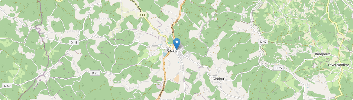 Cazals - Carte