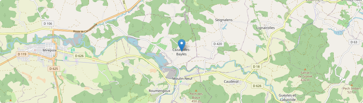 Cazals-des-Baylès - Carte