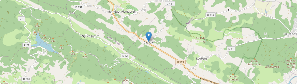 Cazaux - Carte