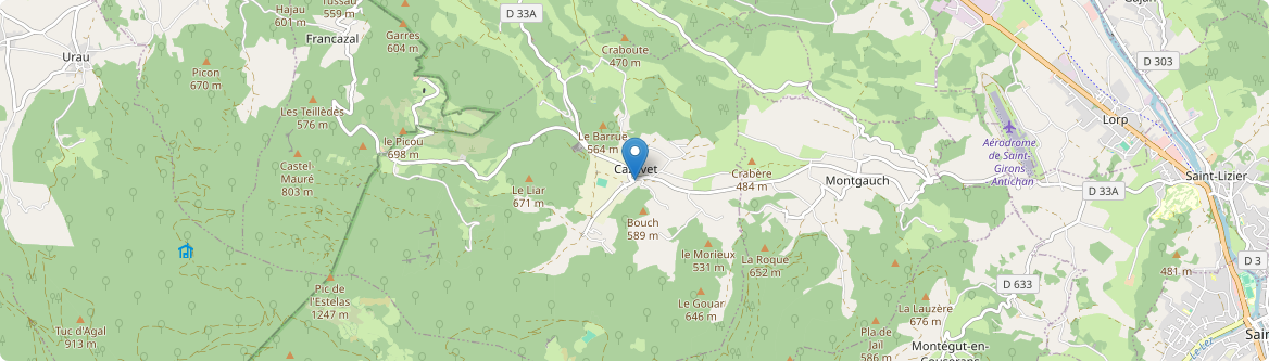 Cazavet - Carte