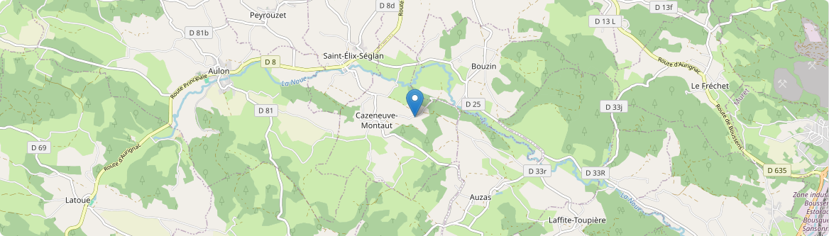 Cazeneuve-Montaut - Carte