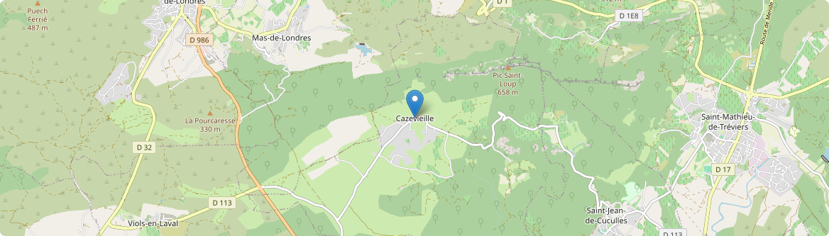 Cazevieille - Carte