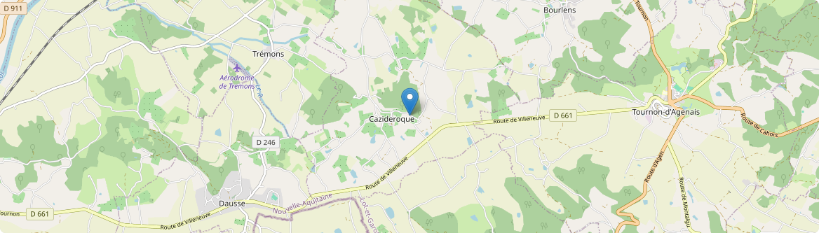 Cazideroque - Carte