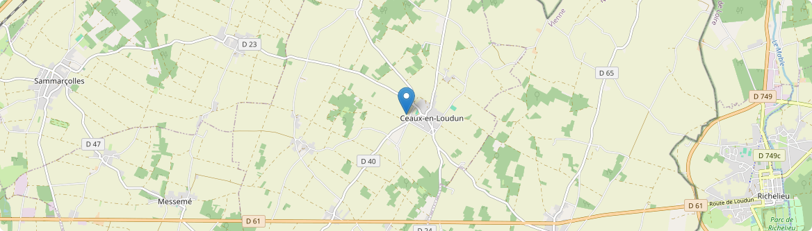 Ceaux-en-Loudun - Carte