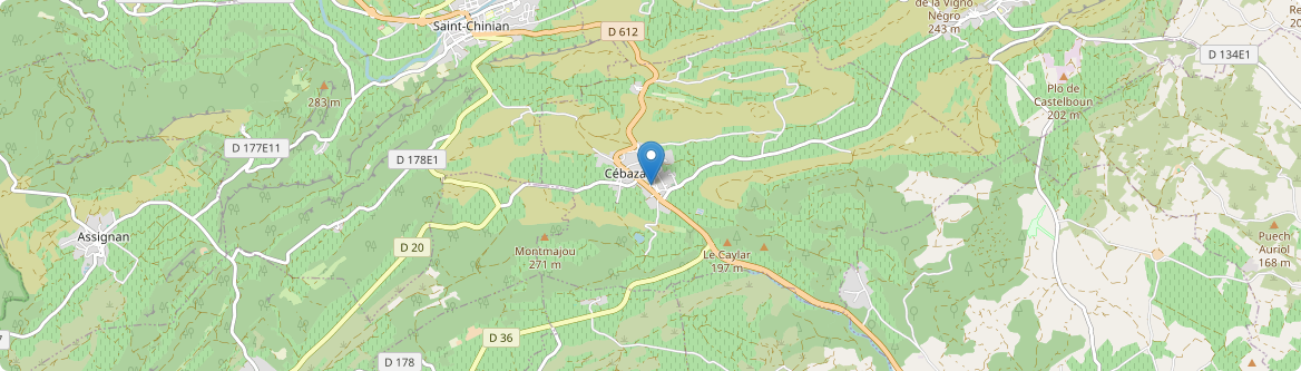 Cébazan - Carte