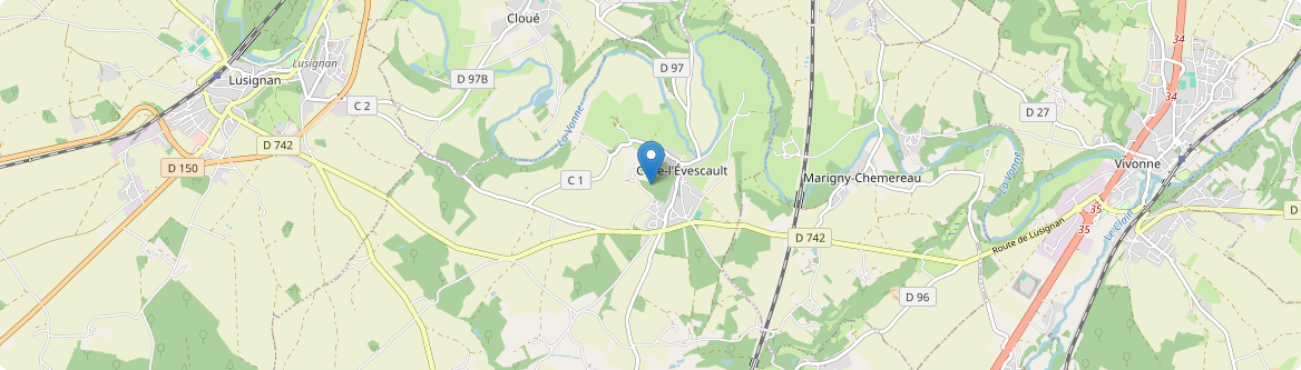 Celle-Lévescault - Carte