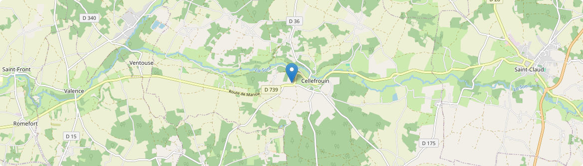 Cellefrouin - Carte