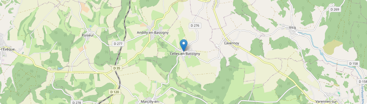 Celles-en-Bassigny - Carte