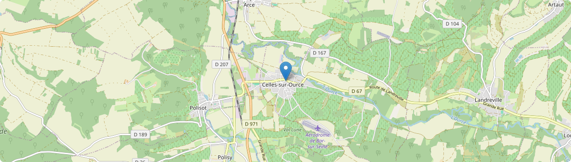 Celles-sur-Ource - Carte