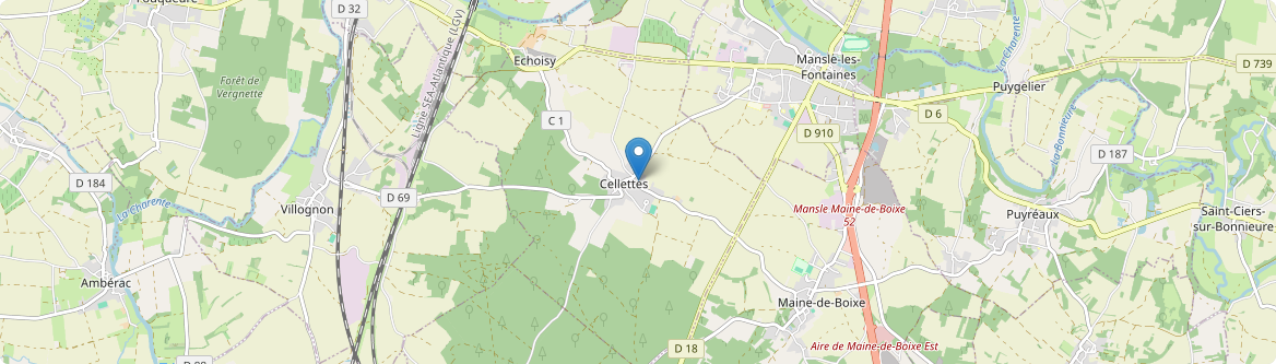 Cellettes - Carte
