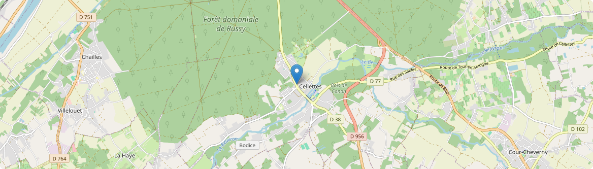 Cellettes - Carte