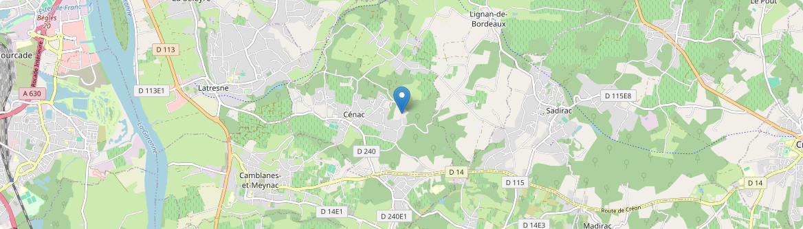 Cénac - Carte