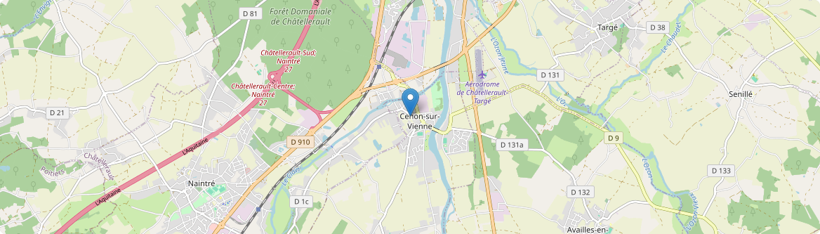Cenon-sur-Vienne - Carte