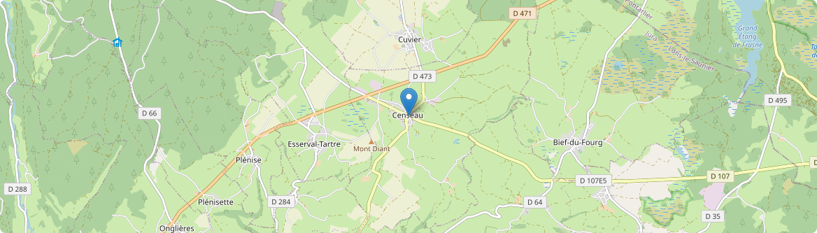 Censeau - Carte