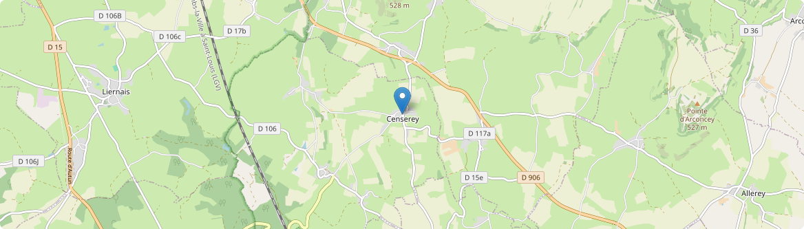 Censerey - Carte