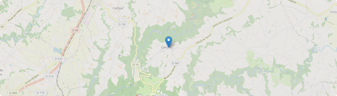 Centrès - Carte