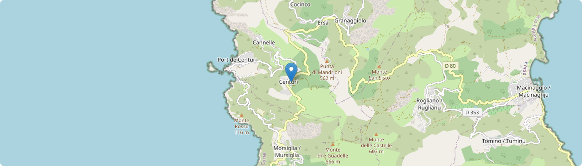 Centuri - Carte