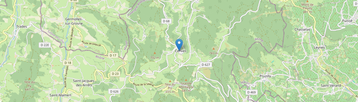 Cenves - Carte
