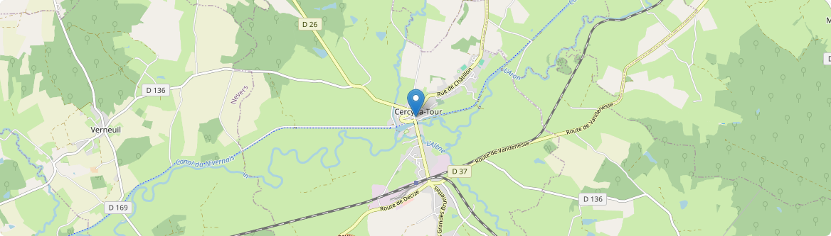 Cercy-la-Tour - Carte