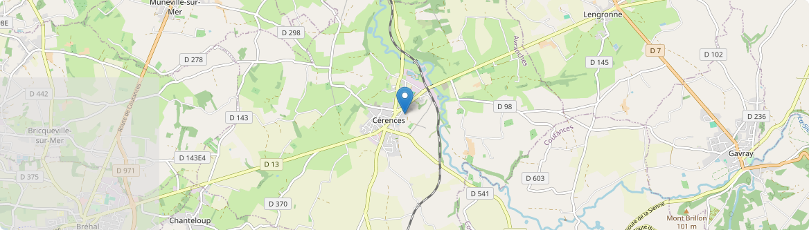 Cérences - Carte