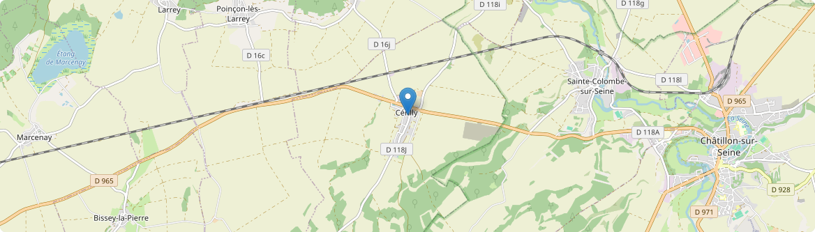 Cérilly - Carte
