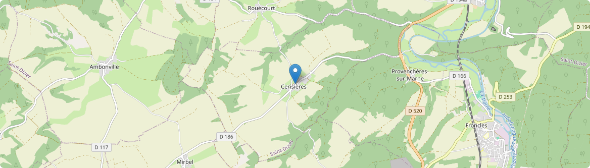Cerisières - Carte