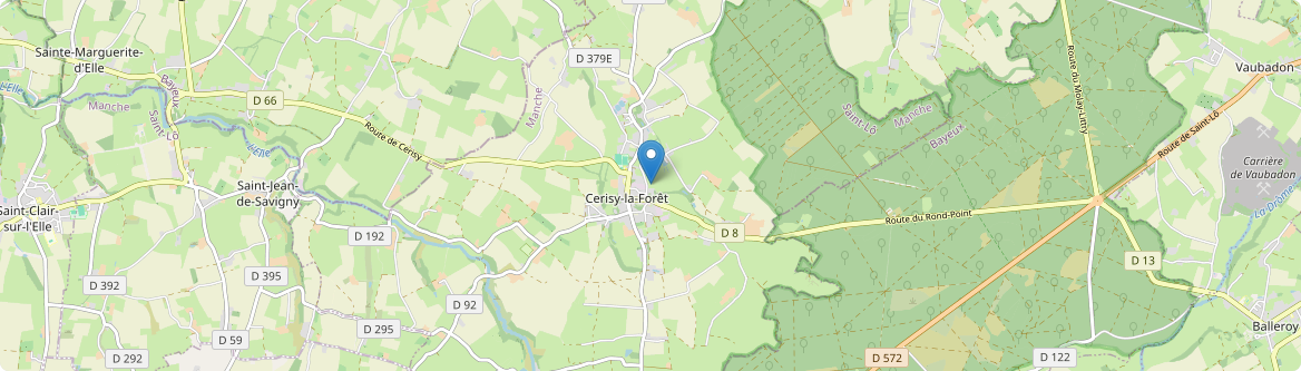 Cerisy-la-Forêt - Carte
