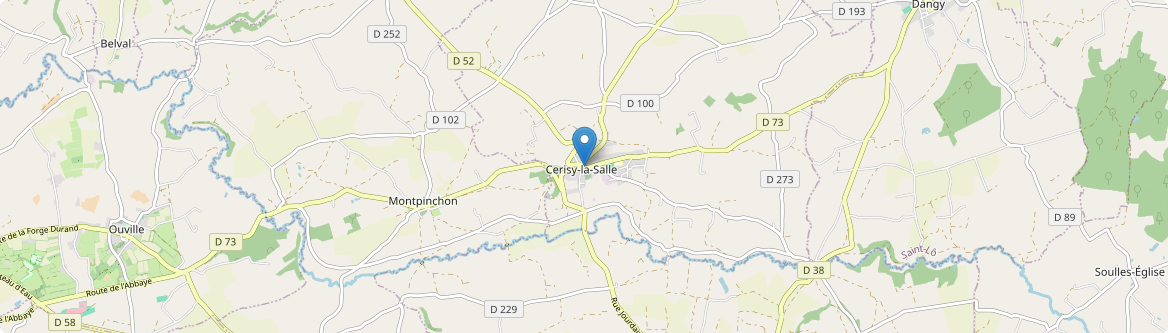 Cerisy-la-Salle - Carte
