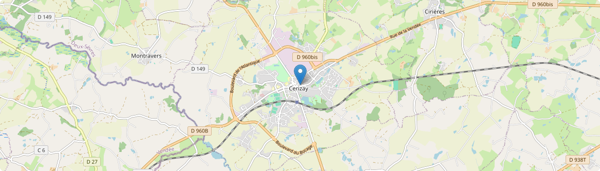 Cerizay - Carte