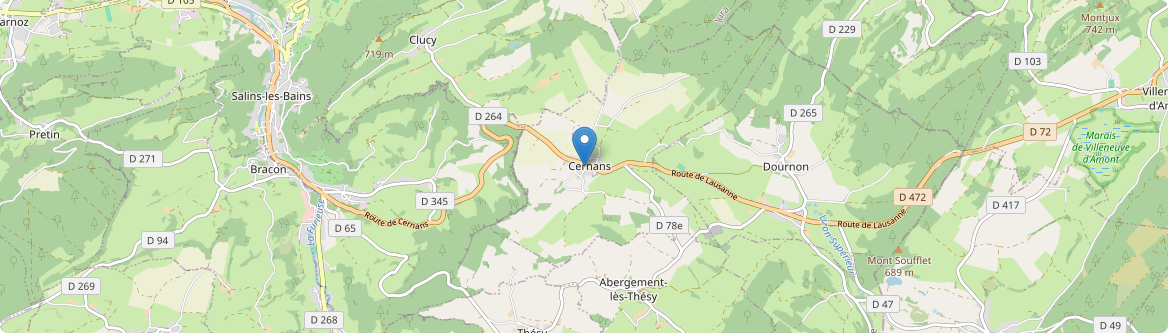 Cernans - Carte