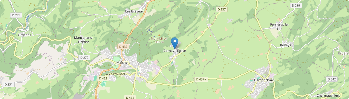 Cernay-l'Église - Carte