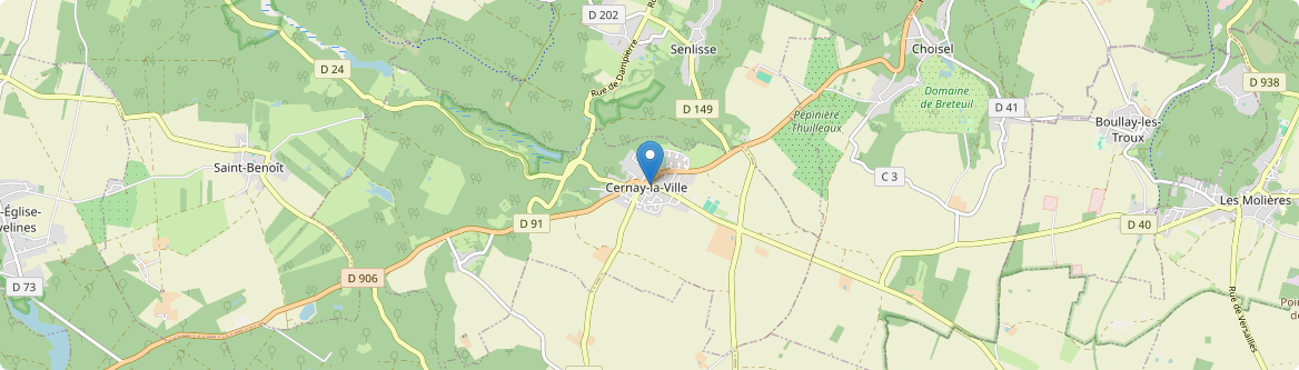 Cernay-la-Ville - Carte