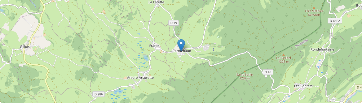 Cerniébaud - Carte
