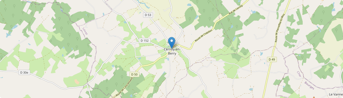 Cernoy-en-Berry - Carte