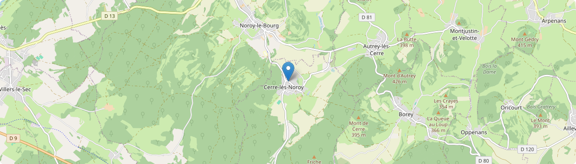 Cerre-lès-Noroy - Carte