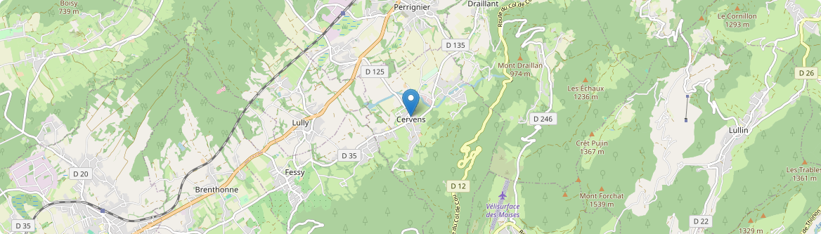 Cervens - Carte