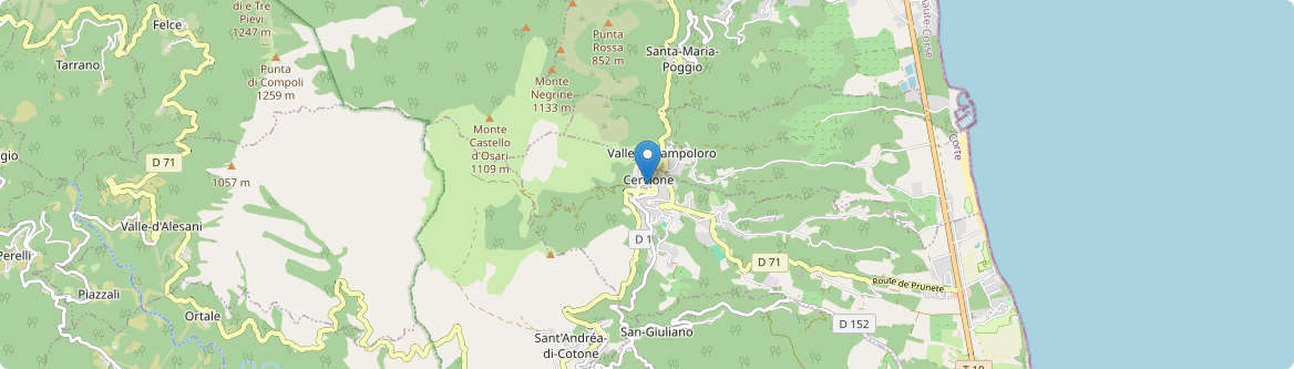 Cervione - Carte